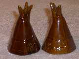 Teepee shakers glazed sorghum brown